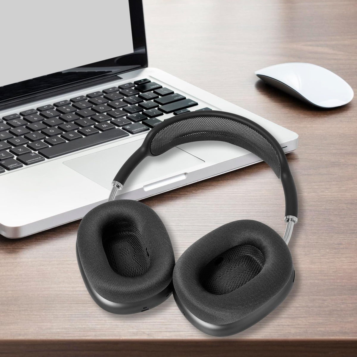 GEVO breathable mesh fabric helps cooler listening on AirPods Max