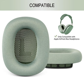 GEVO AirPods Max green ear pads with memory foam for comfort
