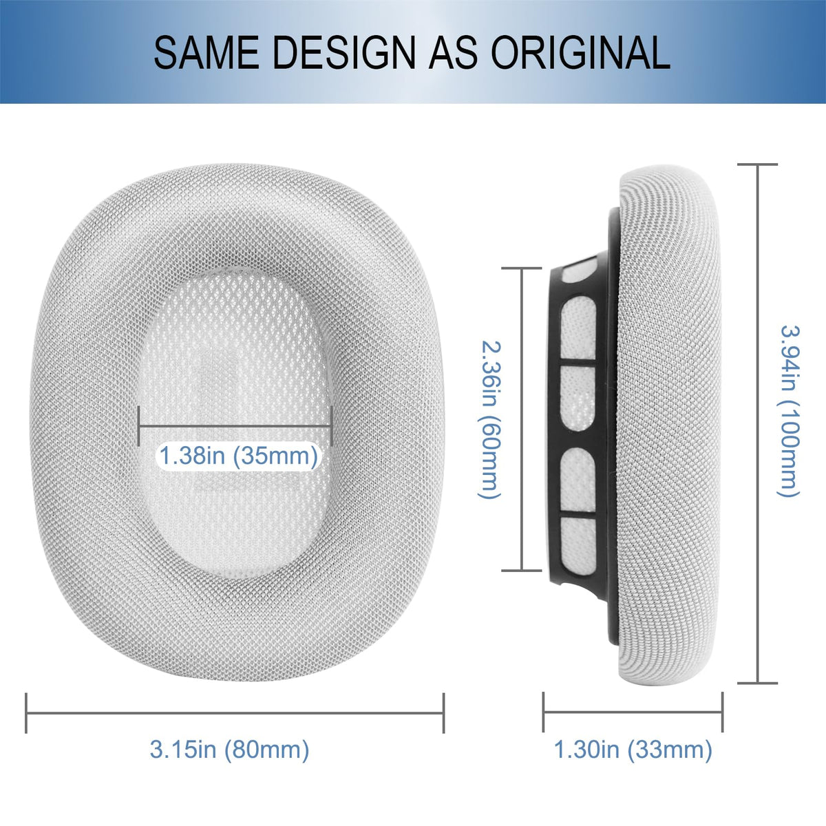GEVO airpods max earpads easy-install design for quick setup.