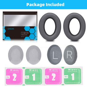 GEVO Bose-compatible ear cushions improve fit and sound sealing for immersive listening.
