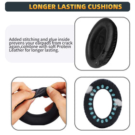 GEVO ear pads packaging includes dustproof scrims and alcohol wipes