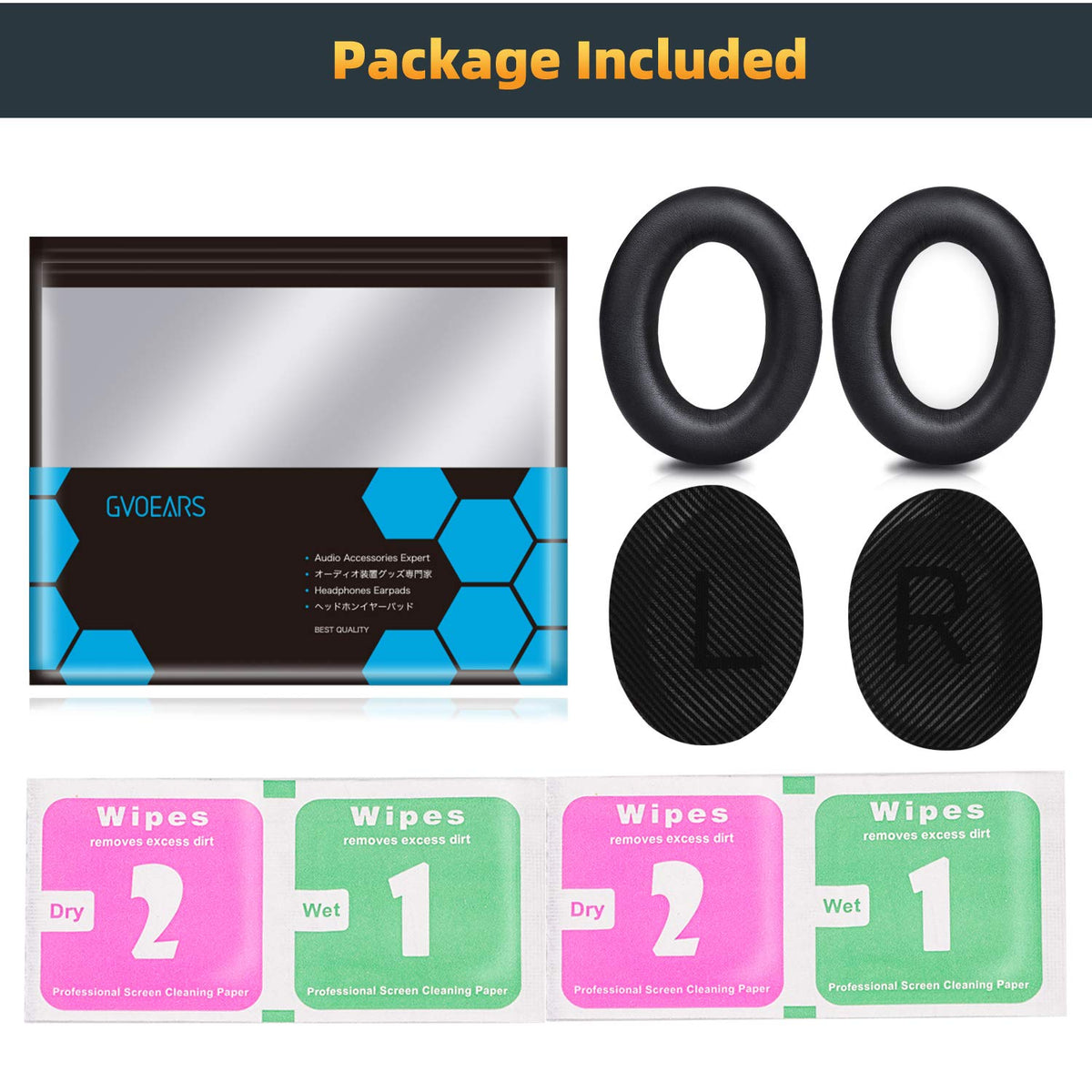 GEVO Bose QC35 compatible cushions enhance comfort and sound isolation