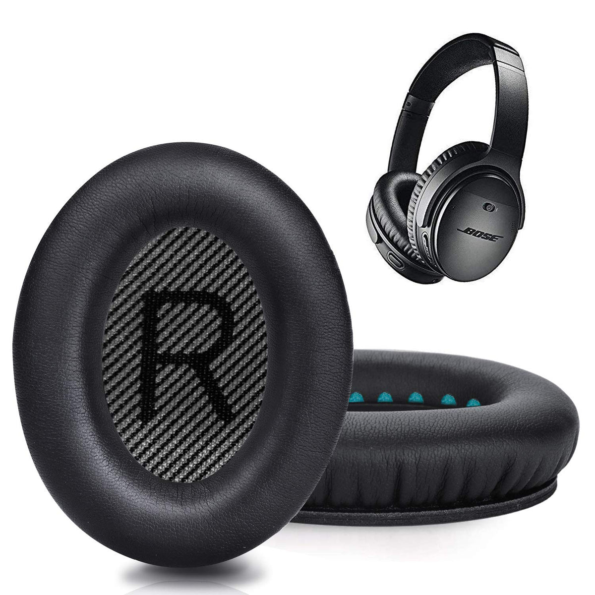 GEVO Bose QC35 ear pads memory foam improve comfort during long listening sessions