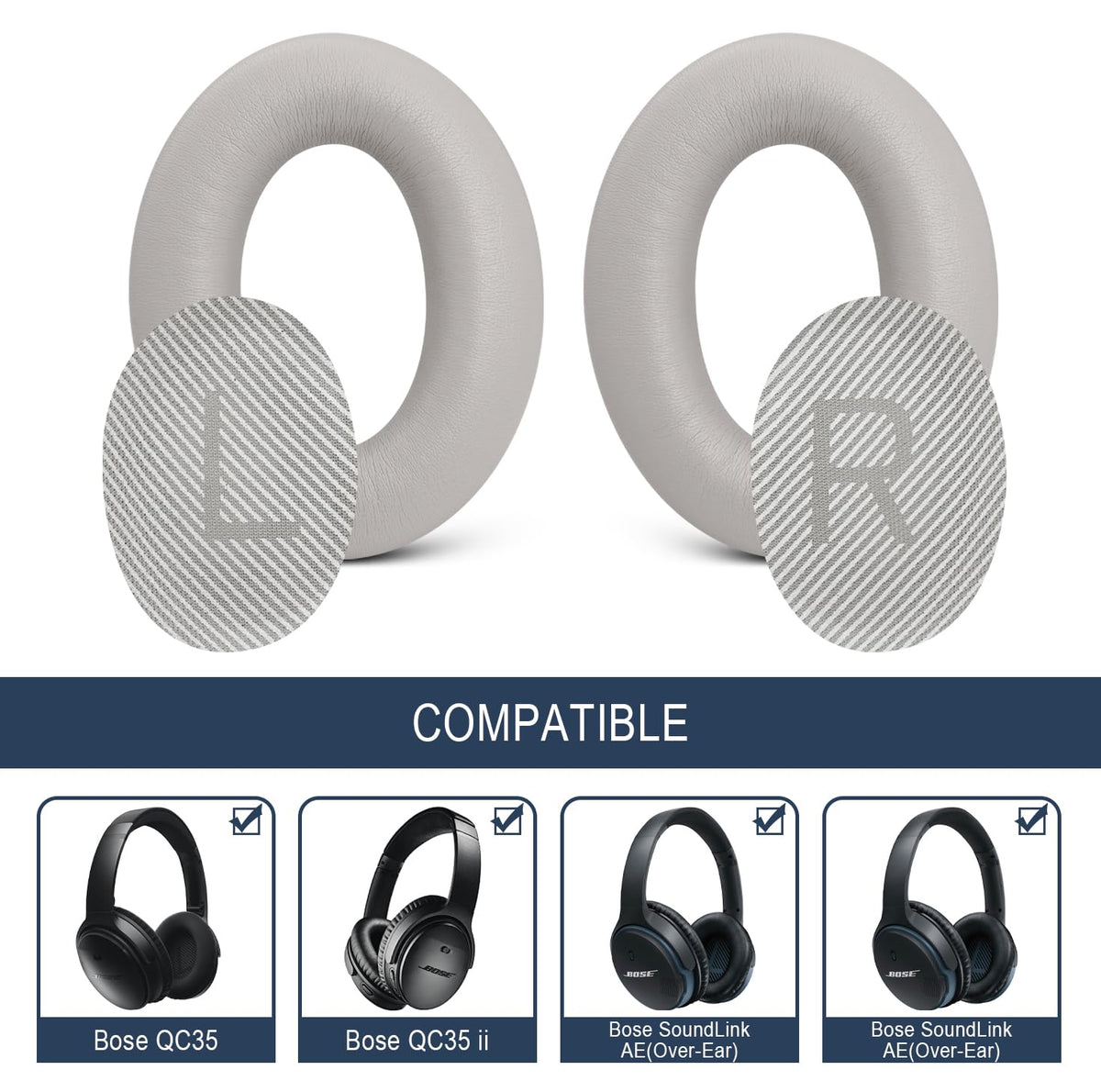 GEVO Bose QC35 foam detail showing dense support and durability