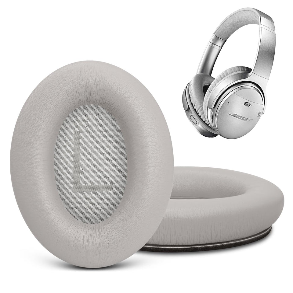 GEVO Bose QC35 front view ear pads with memory foam for all-day comfort