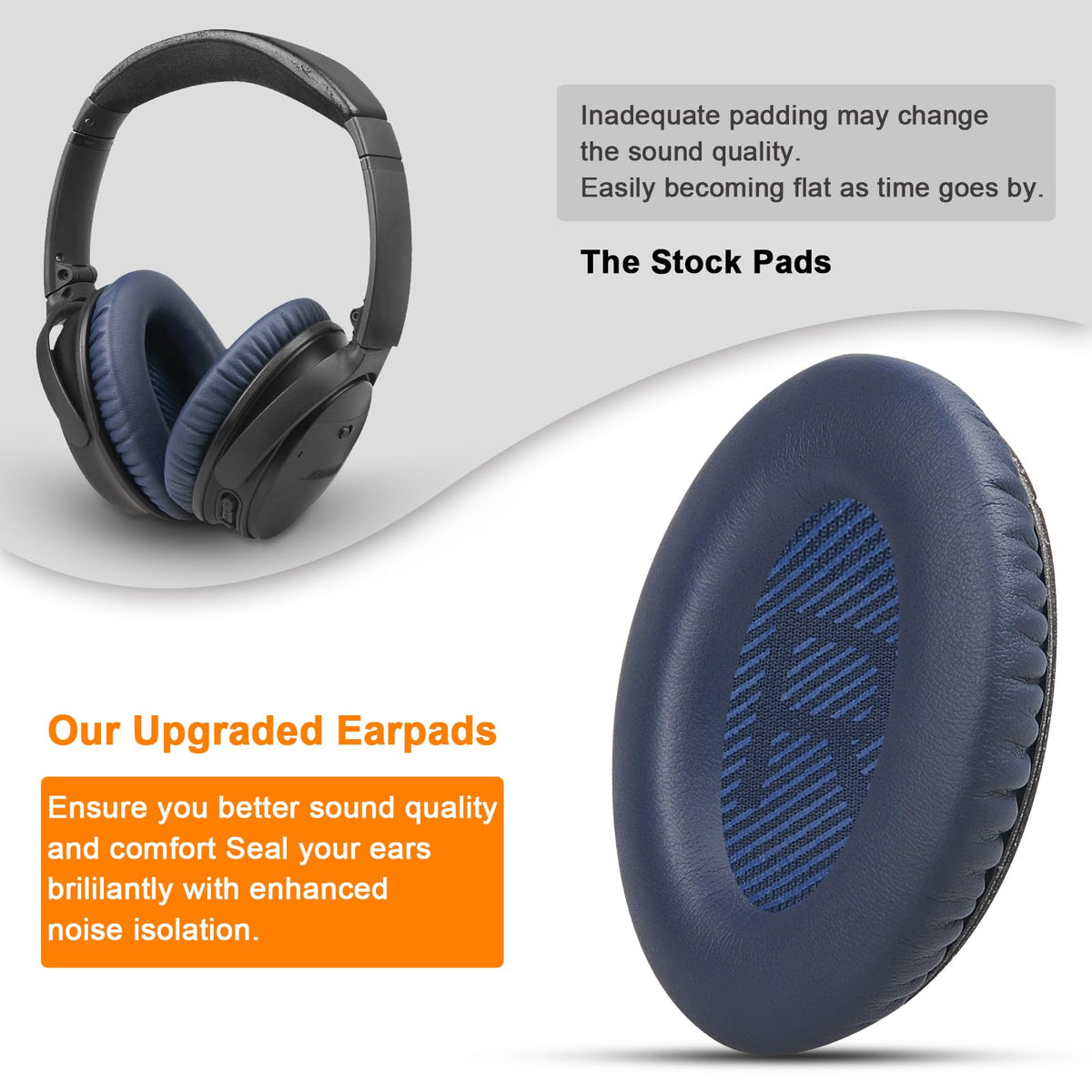 GEVO Bose QC35 replacement ear pads pack contents