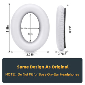 GEVO Bose QC35 II earpads packaging view, includes accessories.