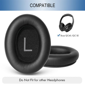 GEVO QC45 ear pads in soft leather for premium feel and style.