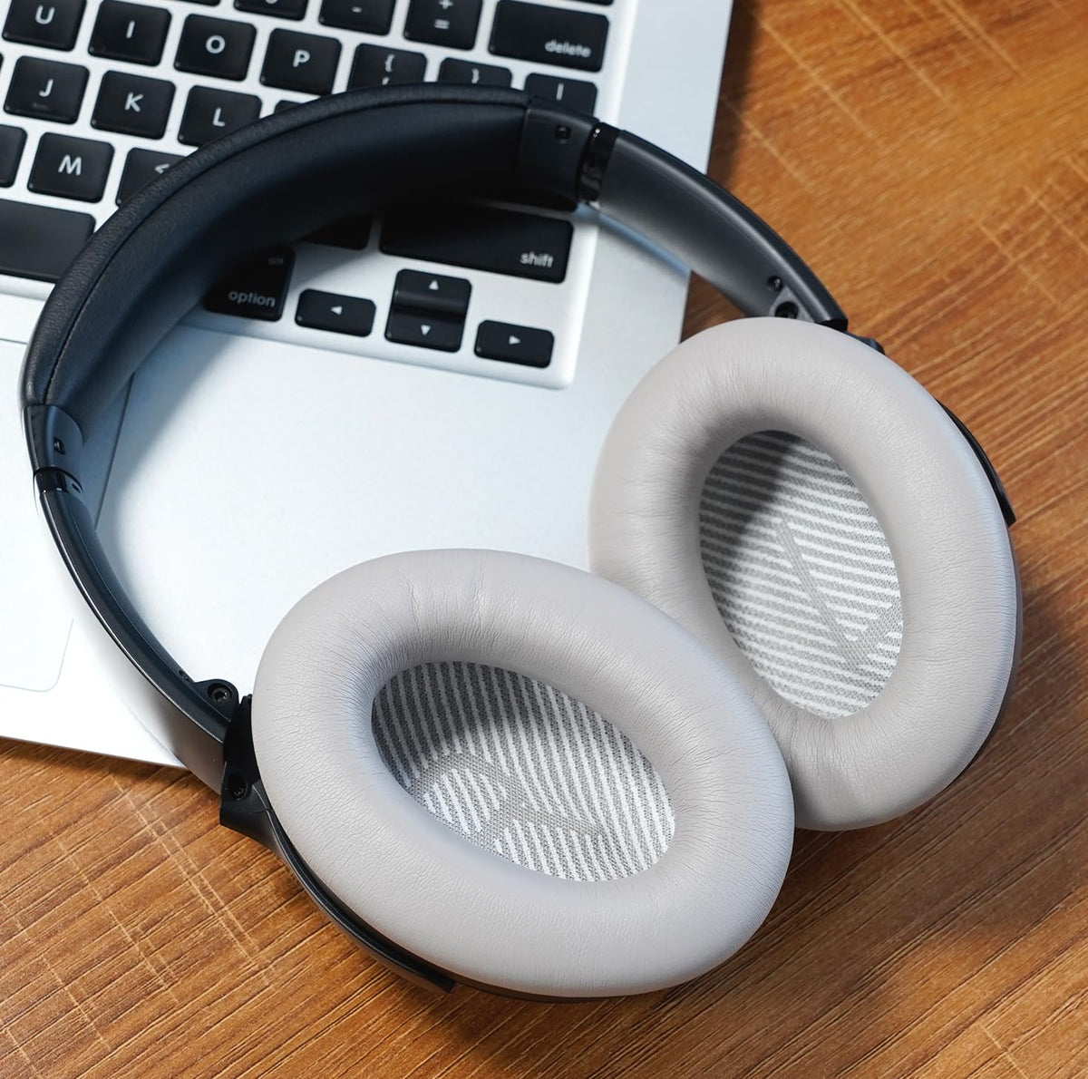 GEVO sandstone color ear pads add refined look to headphones