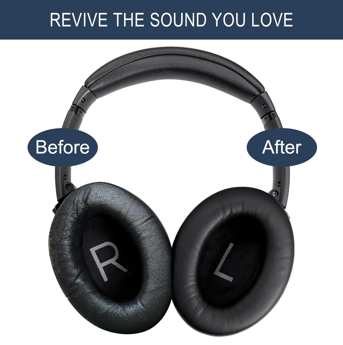 GEVO QC45 ear pads featuring easy installation and swap.