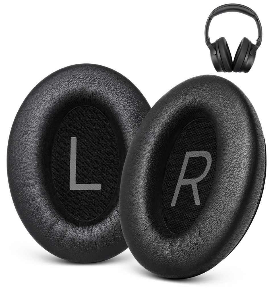 GEVO ear pads for Bose QC45 replacement with premium leather for comfort.