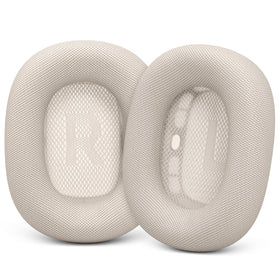 GEVO starlight earpads front view showing fit and color, improves comfort