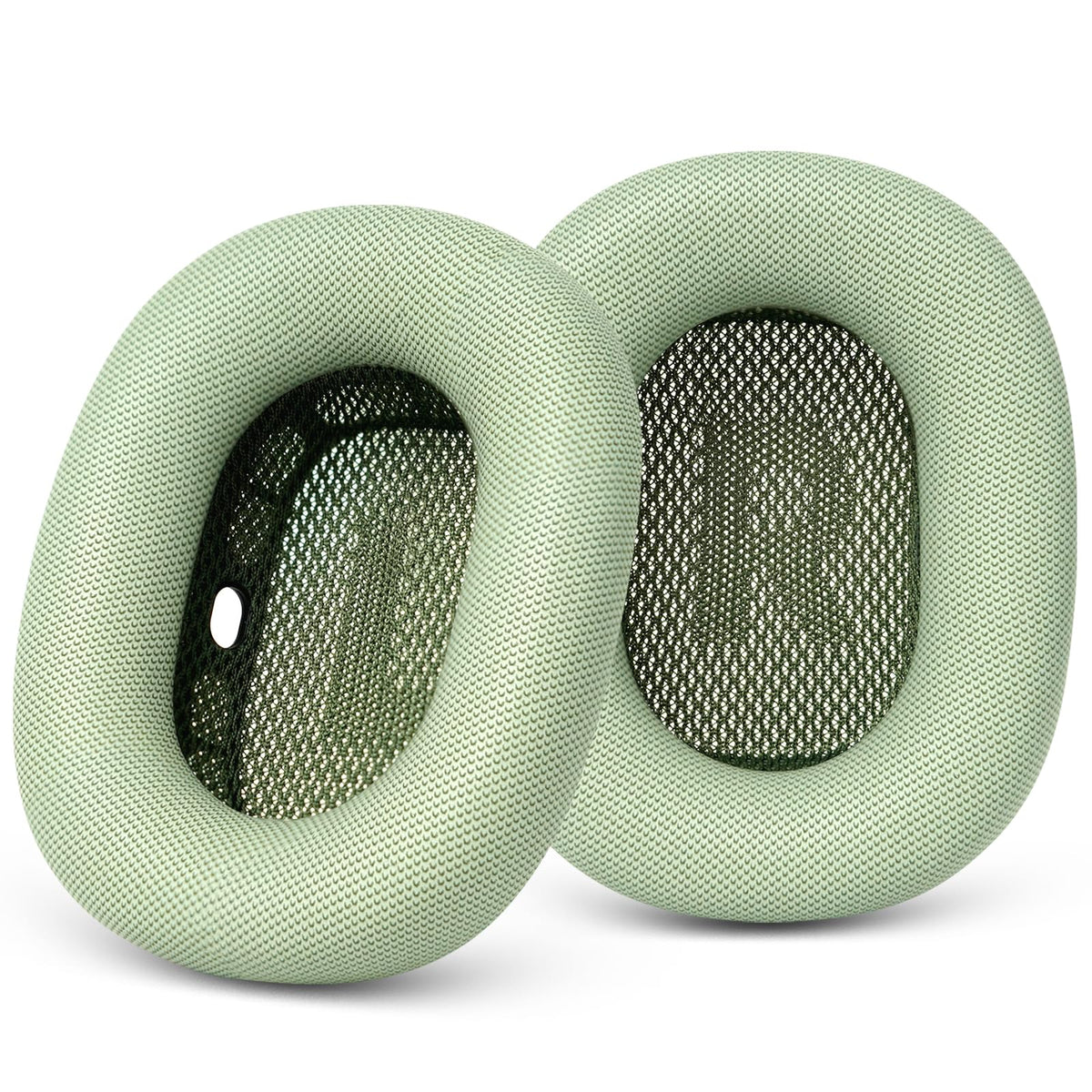 GEVO front view of green ear pads showing fit and refreshed look