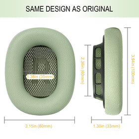 GEVO ear pad size comparison with hand to display scale and fit