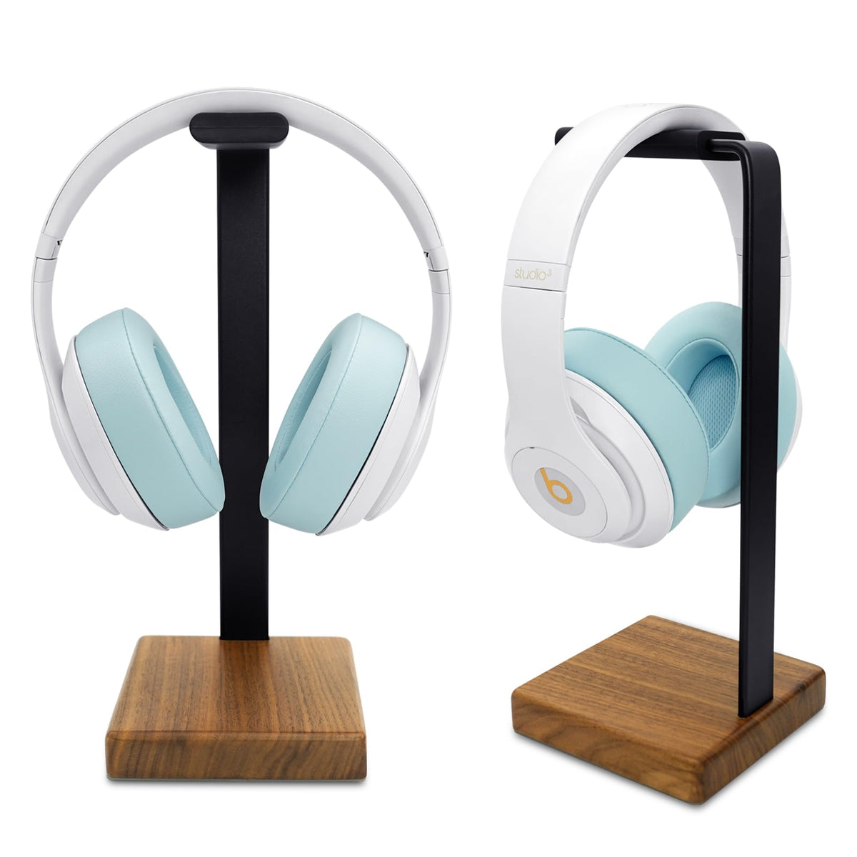 GEVO Headphone Stand with anti-slip base prevents slips during busy work sessions.
