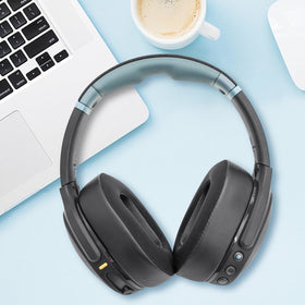 GEVO lifestyle shot of person using headphones for longer comfortable wear