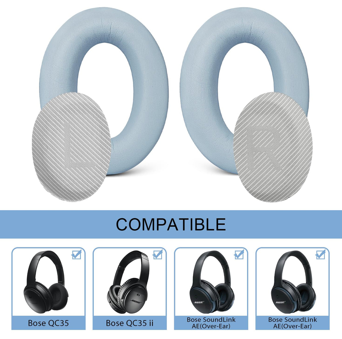 GEVO memory-foam ear cushions for QC35 delivering adaptive support