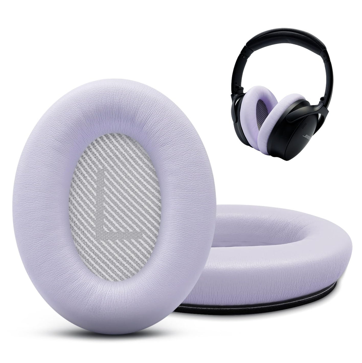 GEVO premium ear pads for QC35 Lilac cover improve comfort and style during long listening sessions.