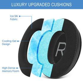 GEVO QC45 memory-foam ear pad offers snug fit and sound sealing for isolation