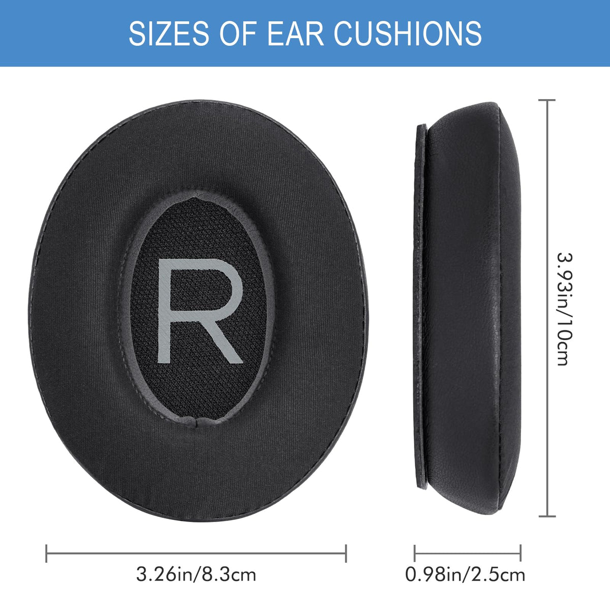 GEVO QC45 ear pad sealed design for better noise isolation and comfort