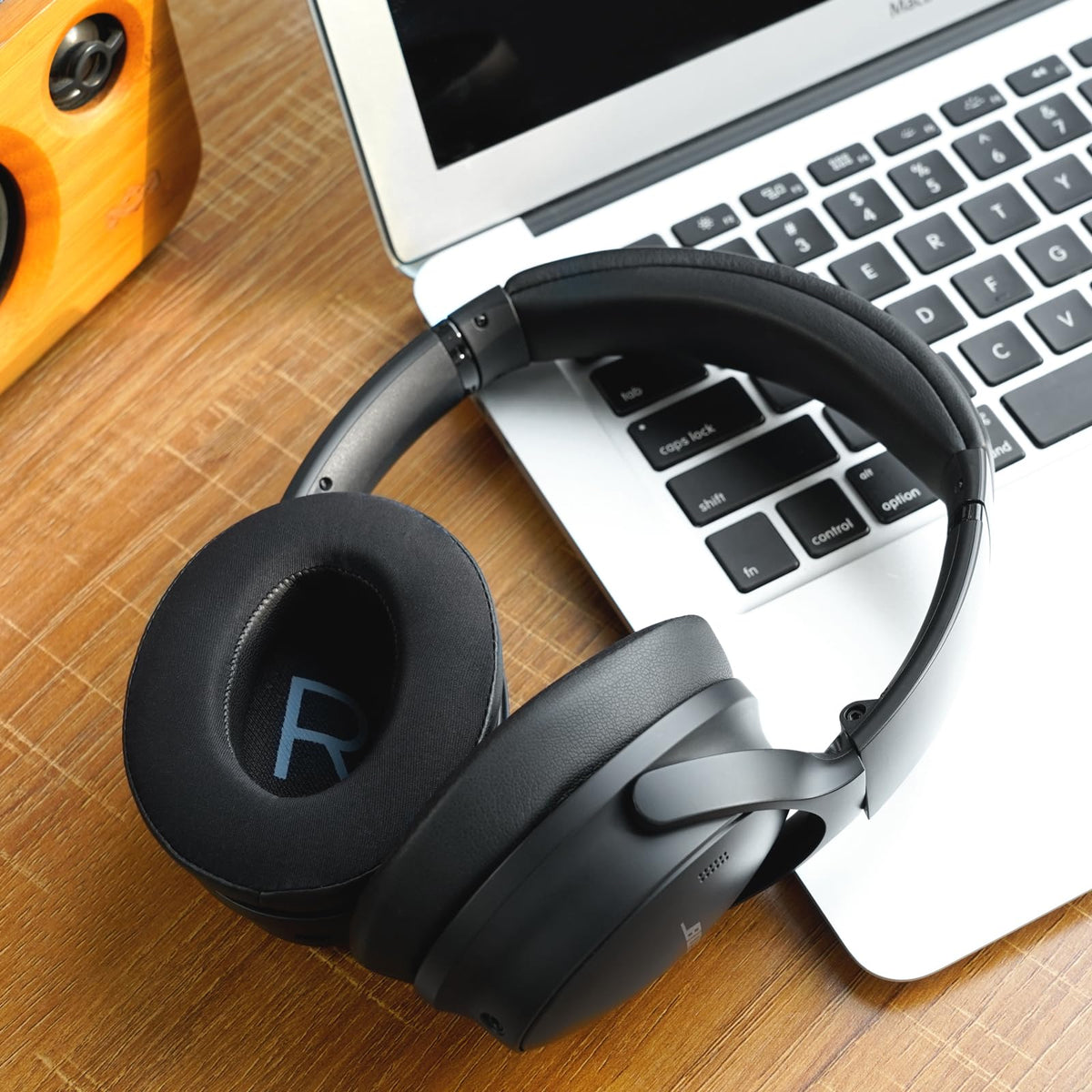 GEVO QC45 ear pad warranty badge indicating reliable replacement part