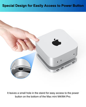 GEWOKLIY Mac mini M4 Dock stand angle for comfortable viewing