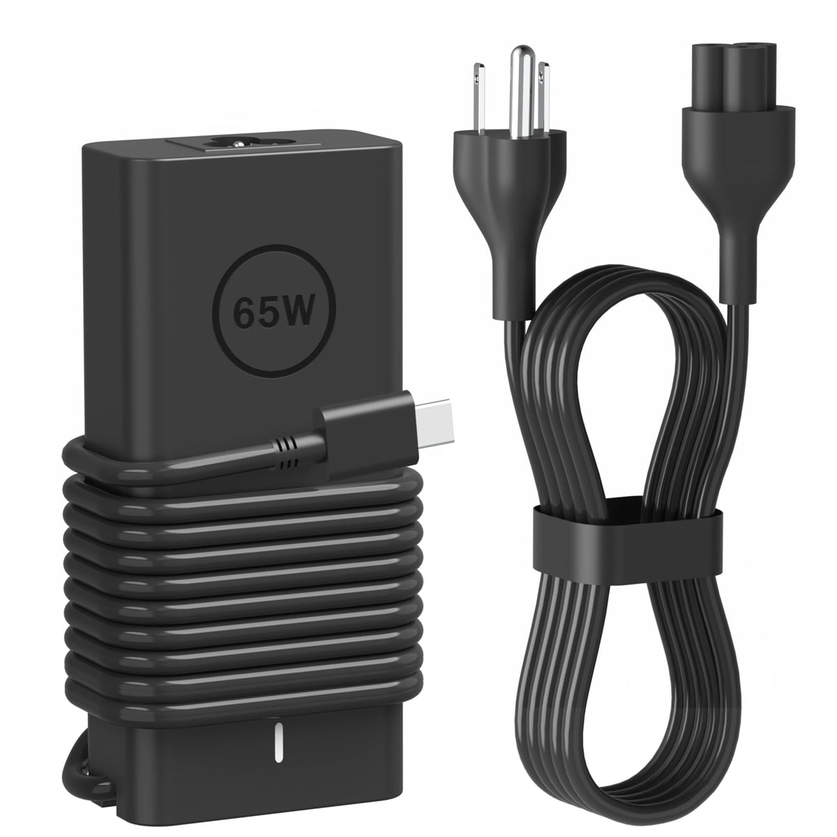 GEYUTOTE front view of 65W USB-C charger showing compact design and fast charging