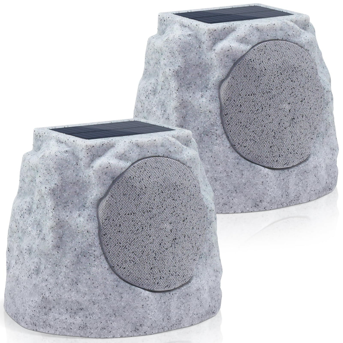 GGII rock speaker patio setup delivering ambient outdoor sound for gatherings
