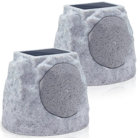 GGII rock speaker patio setup delivering ambient outdoor sound for gatherings