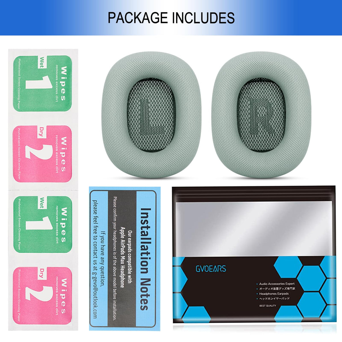 G GVOEARS after-sale service supports cushion replacements.
