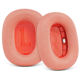 GGVOEARS AirPods Max pink ear cushions with breathable mesh and magnetic fit.