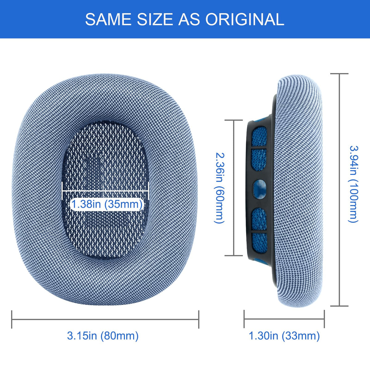 G GVOEARS blue cushions highlight the color option