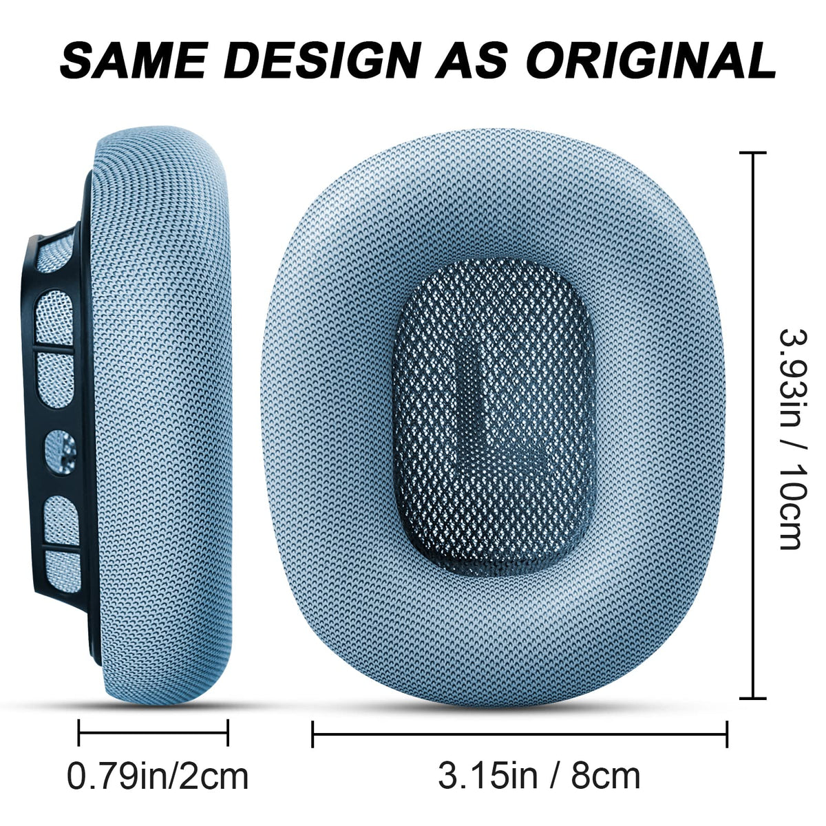 G GVOEARS blue leather cushions offer soft, water-resistant surface