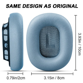 G GVOEARS blue leather cushions offer soft, water-resistant surface