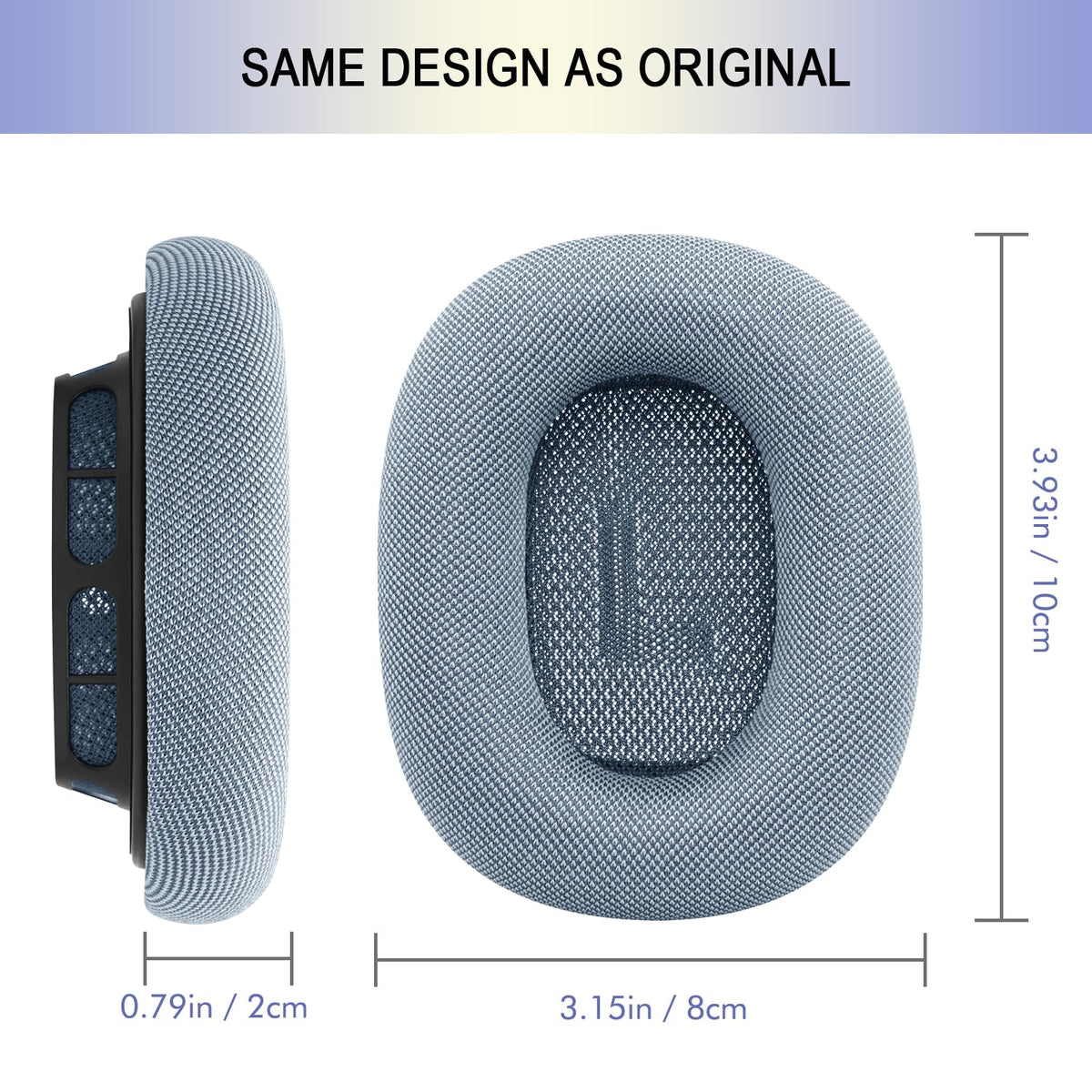 G GVOEARS blue ear pads evoke a fresh look with durable construction