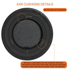 GGVOEARS easy installation steps for Corsair Virtuoso earpads