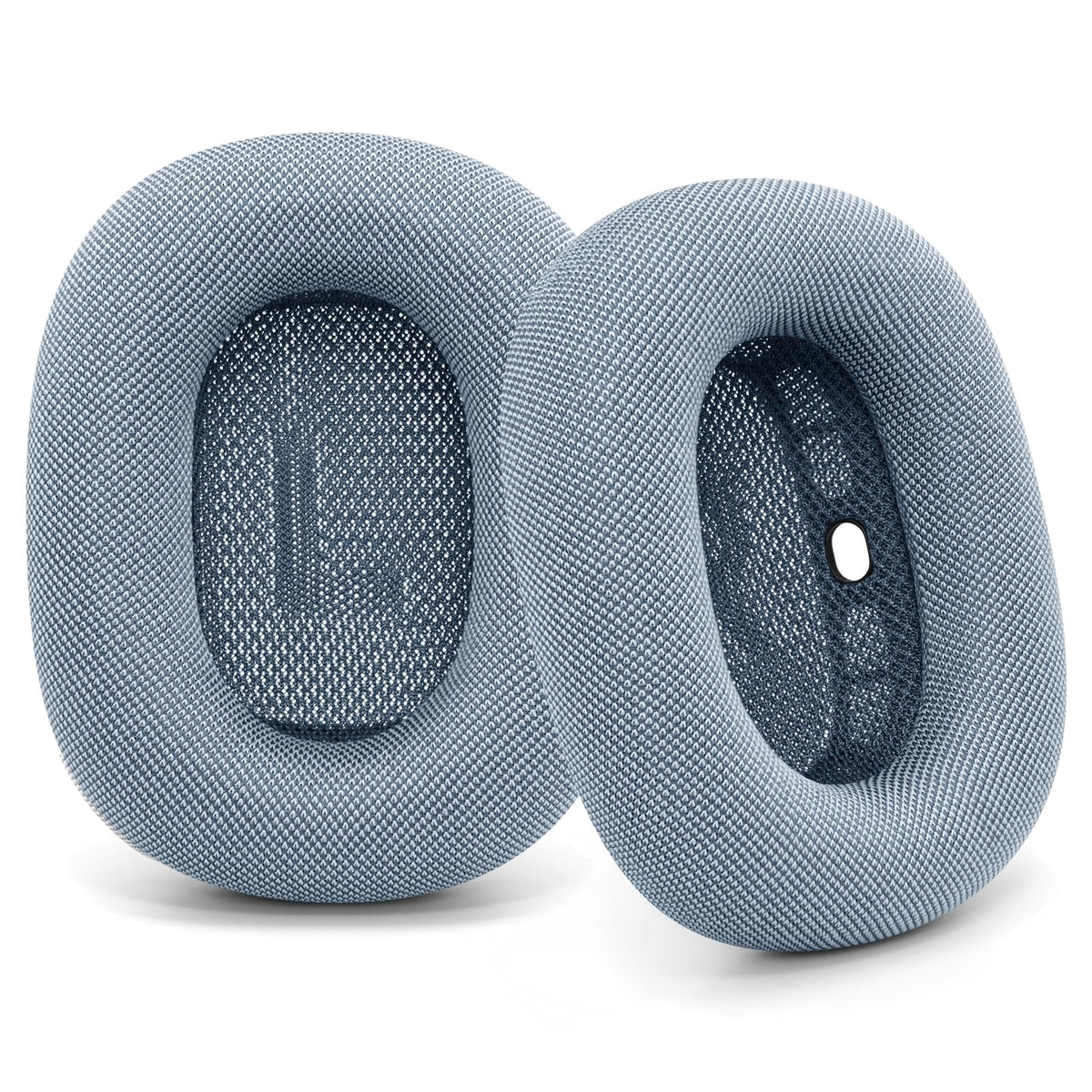 G GVOEARS ear cushions assembly close-up showing easy magnetized attachment for AirPods Max