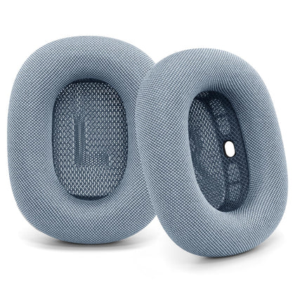 G GVOEARS ear cushions assembly close-up showing easy magnetized attachment for AirPods Max