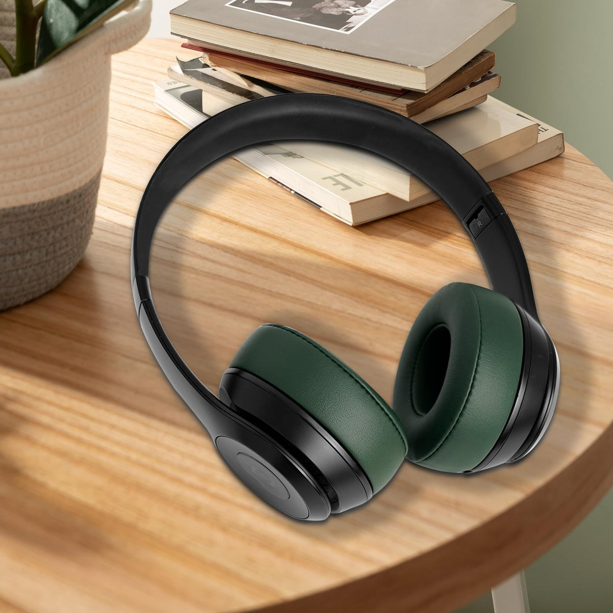 G GVOEARS blackish green earpad color complements Beats Solo styling.