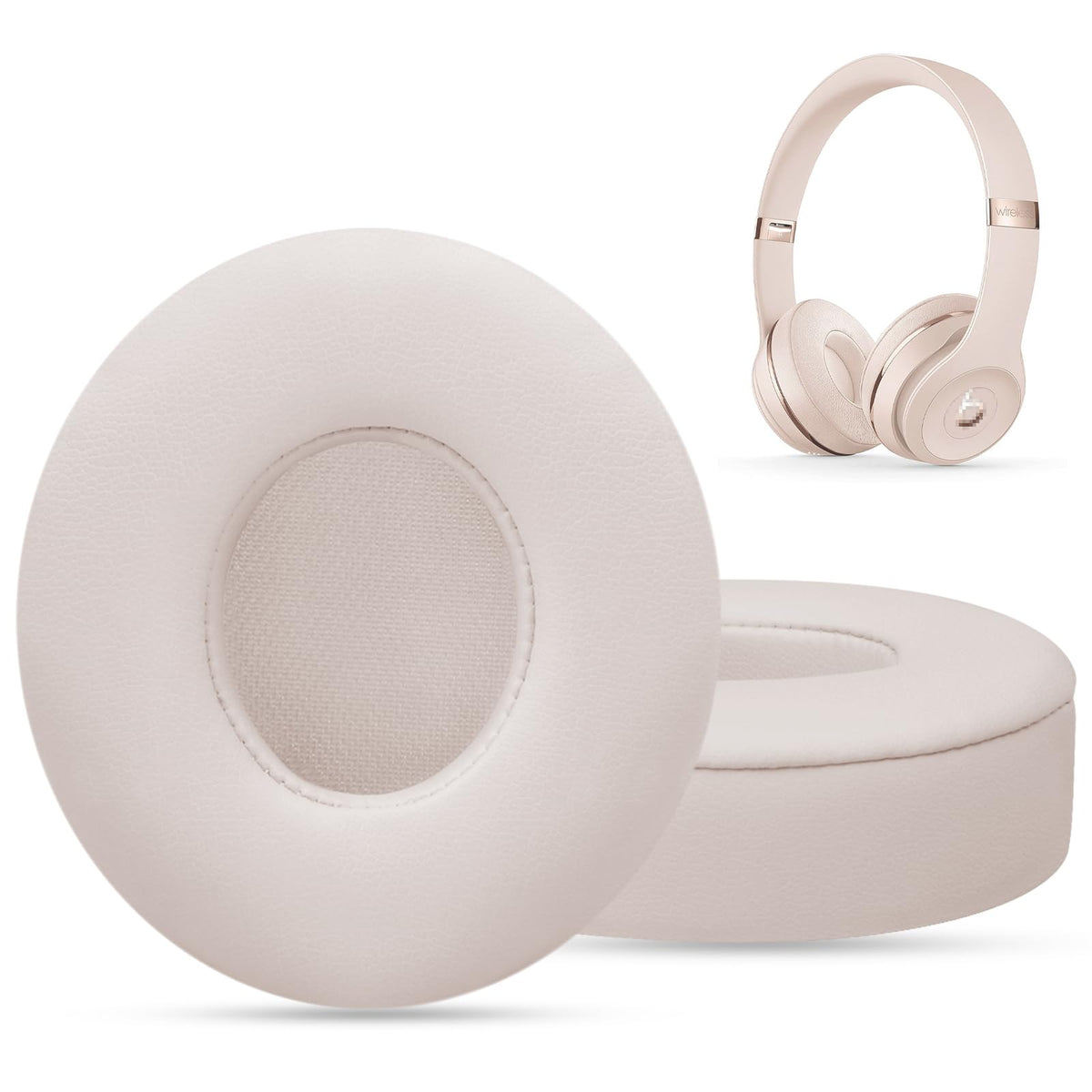 G GVOEARS Beats Solo 3 ear pads in light pink offer comfortable listening