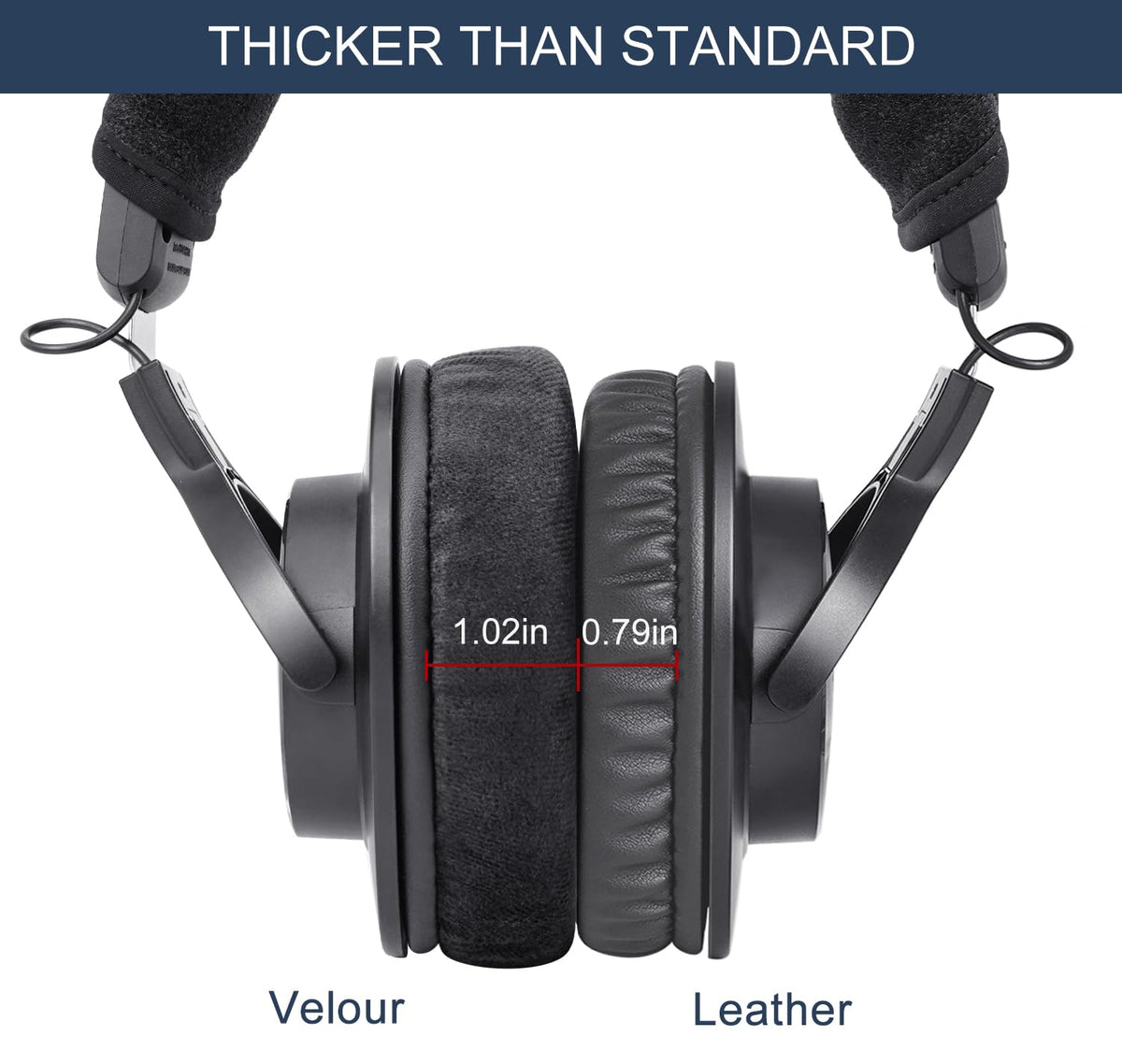 Thick velour and memory foam reduce fatigue during long listening sessions.