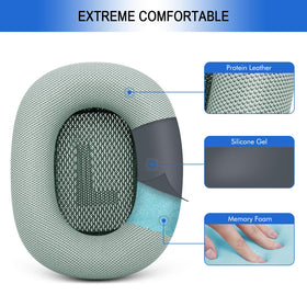 G GVOEARS easy-install AirPods Max cushions for quick replacement.