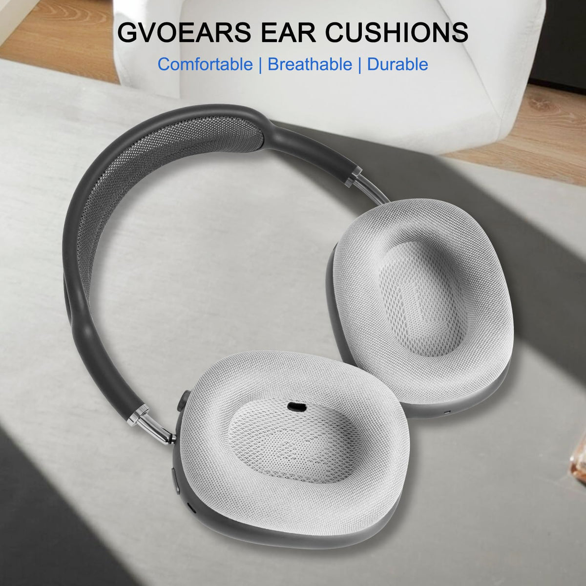 GGVOEARS mesh material stays cooler and reduces sweat during long sessions.