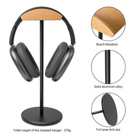 GGVOEARS headphone stand shows loading-unloading design for easy headset placement.