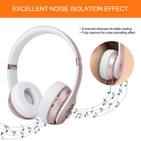G GVOEARS high-dense memory foam ear pads reduce external noise and improve fit
