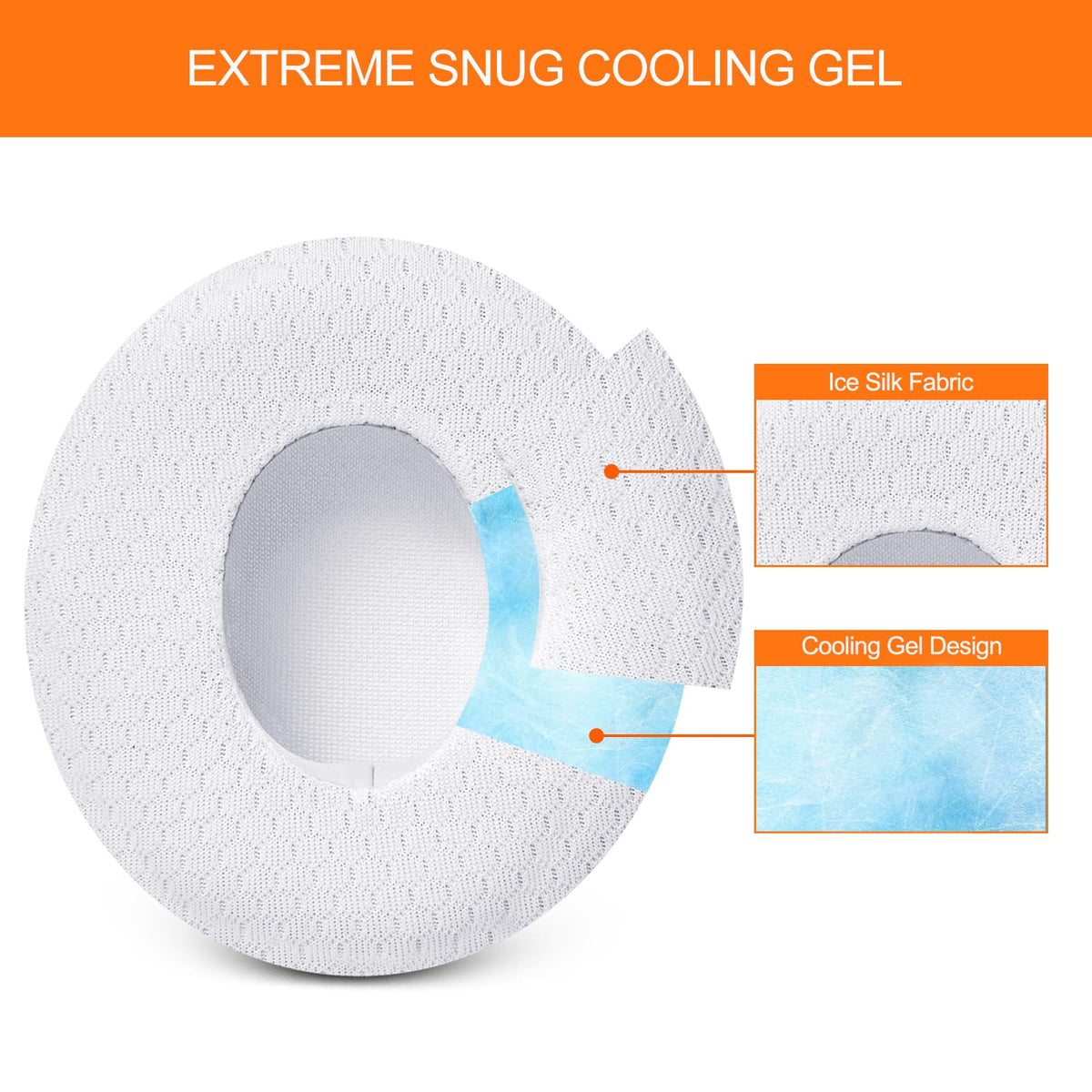 G GVOEARS ice-silk surface ear pads for Beats Solo 2/3, breathable and durable