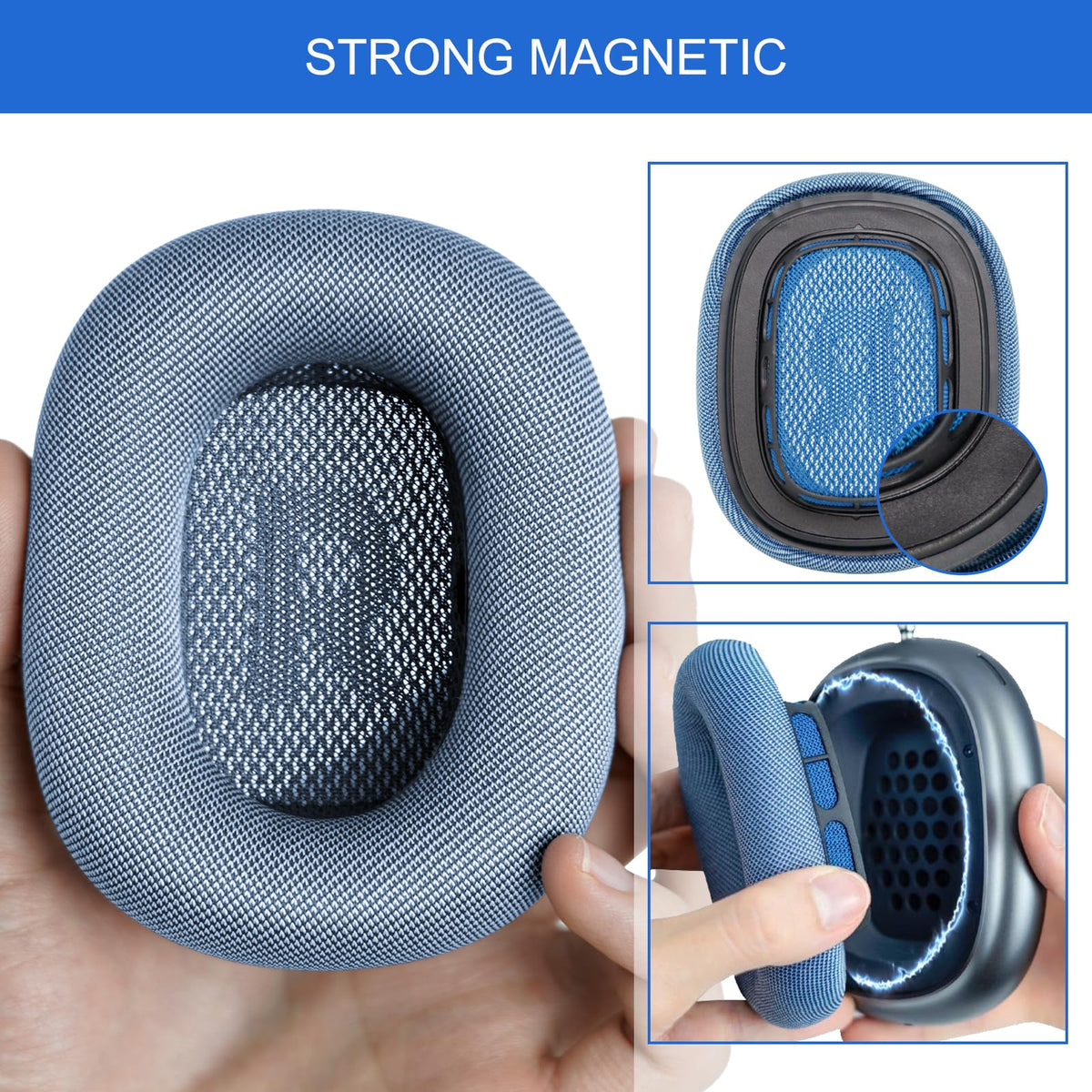 G GVOEARS magnetic attachment enables easy secure installation