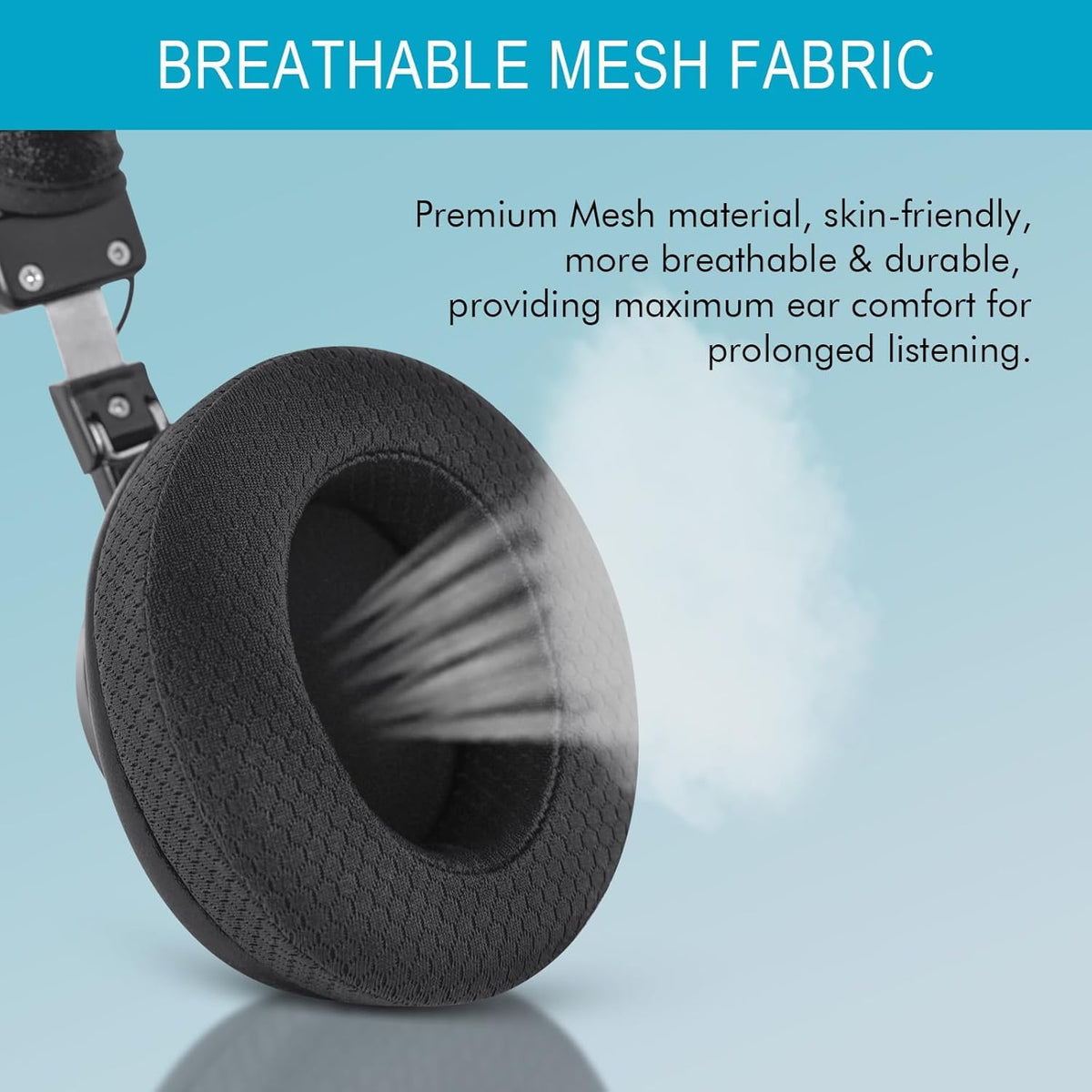 G GVOEARS memory foam ear pads preserve sound quality while enhancing isolation.