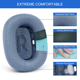G GVOEARS memory foam padding adapts to ears for plush comfort