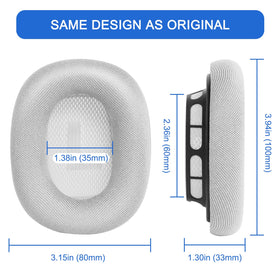 GGVOEARS includes 1 pair cushions and 4 wipe pads for quick setup.